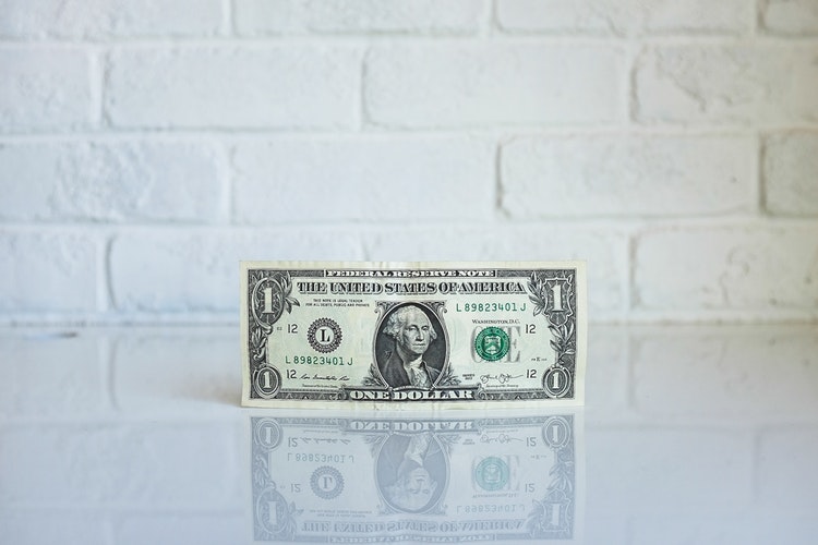 Снимка на един долар - Методиев Дизайн | A pic of one dollar bill - Metodiev Design.